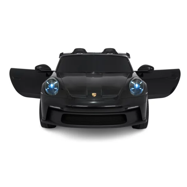 Elektrické autíčko Porsche 911GT3 24V s pohonom 4x4, čierne, Dvojmiestne sedadlo, 2,4 GHz diaľkové ovládanie, USB/AUX Vstup, 200W motory, Odpruženie, Lítiová batéria, LED svetlá vpredu aj vzadu, ORIGINÁL licencia – Obrázok 30