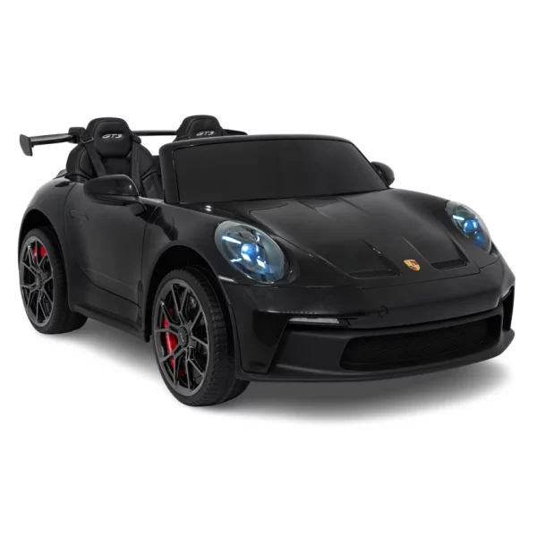 Elektrické autíčko Porsche 911GT3 24V s pohonom 4x4, čierne, Dvojmiestne sedadlo, 2,4 GHz diaľkové ovládanie, USB/AUX Vstup, 200W motory, Odpruženie, Lítiová batéria, LED svetlá vpredu aj vzadu, ORIGINÁL licencia – Obrázok 28