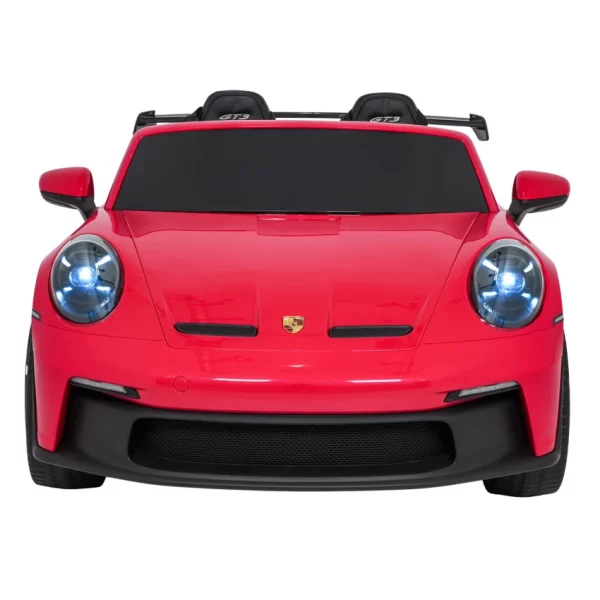 Elektrické autíčko Porsche 911GT3 24V s pohonom 4x4, červené, Dvojmiestne sedadlo, 2,4 GHz diaľkové ovládanie, USB/AUX Vstup, 200W motory, Odpruženie, Lítiová batéria, LED svetlá vpredu aj vzadu, ORIGINÁL licencia – Obrázok 22