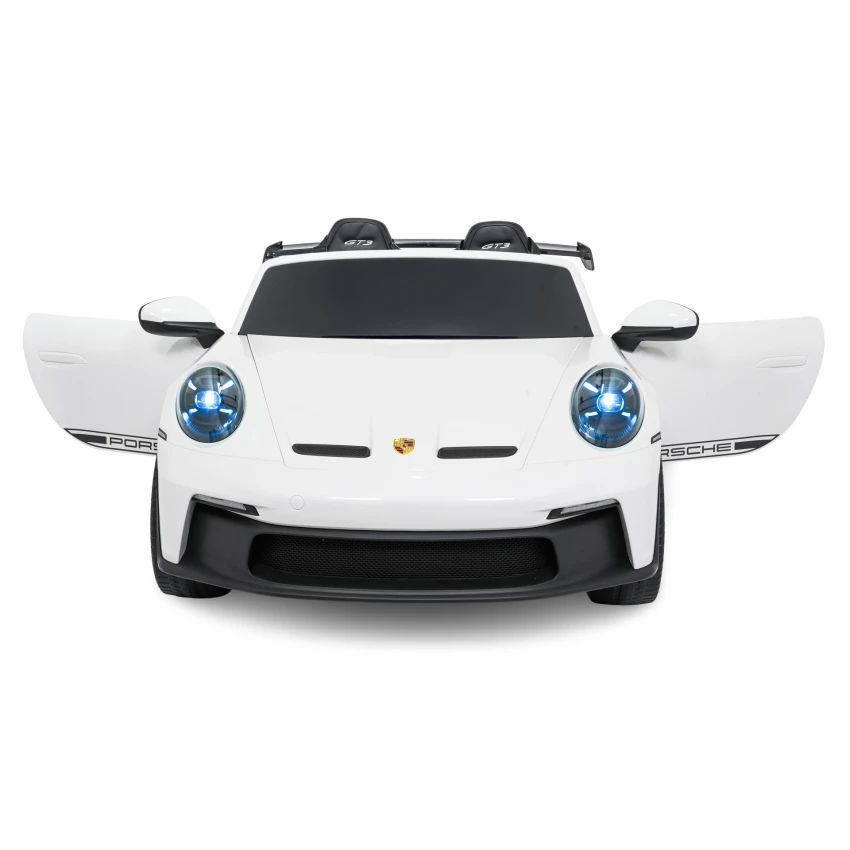 Elektrické autíčko Porsche 911GT3 24V s pohonom 4x4, Biele, Dvojmiestne sedadlo, 2,4 GHz diaľkové ovládanie, USB/AUX Vstup, 200W motory, Odpruženie, Lítiová batéria, LED svetlá vpredu aj vzadu, ORIGINÁL licencia (Kópia) (Kópia) – Obrázok 19
