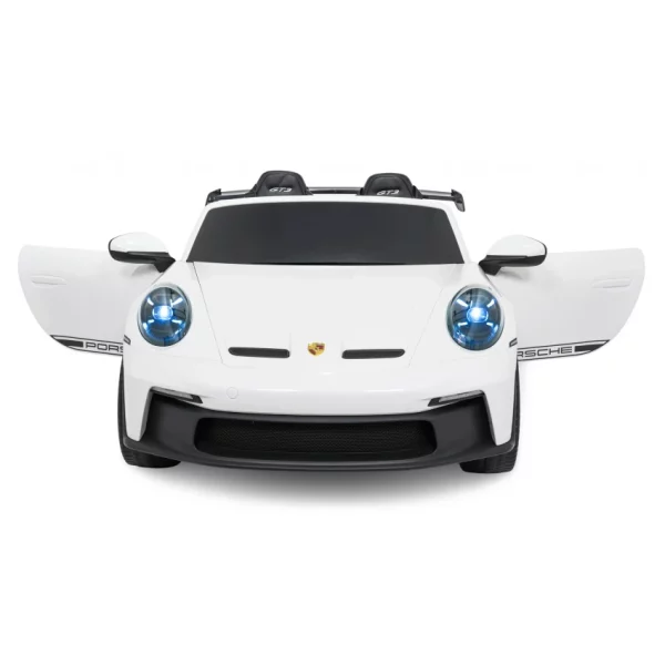 Elektrické autíčko Porsche 911GT3 24V s pohonom 4x4, Biele, Dvojmiestne sedadlo, 2,4 GHz diaľkové ovládanie, USB/AUX Vstup, 200W motory, Odpruženie, Lítiová batéria, LED svetlá vpredu aj vzadu, ORIGINÁL licencia (Kópia) (Kópia) – Obrázok 18