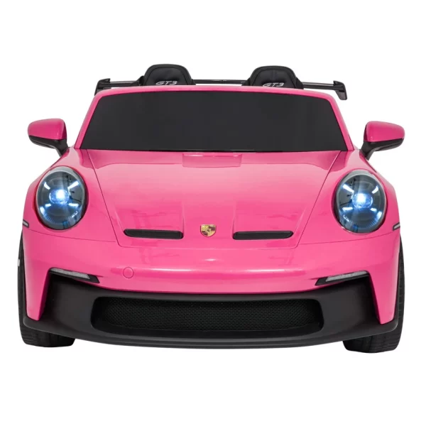 Elektrické autíčko Porsche 911GT3 24V s pohonom 4x4, ružové, Dvojmiestne sedadlo, 2,4 GHz diaľkové ovládanie, USB/AUX Vstup, 200W motory, Odpruženie, Lítiová batéria, LED svetlá vpredu aj vzadu, ORIGINÁL licencia – Obrázok 12