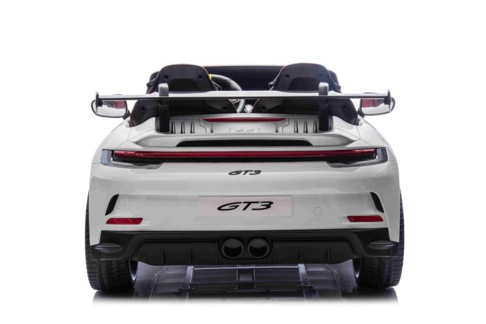 Elektrické autíčko Porsche 911GT3 24V s pohonom 4x4, Biele, Dvojmiestne sedadlo, 2,4 GHz diaľkové ovládanie, USB/AUX Vstup, 200W motory, Odpruženie, Lítiová batéria, LED svetlá vpredu aj vzadu, ORIGINÁL licencia – Obrázok 21