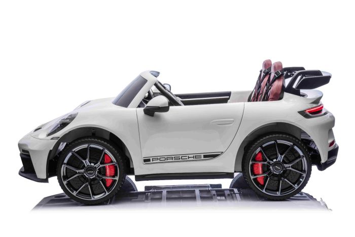 Elektrické autíčko Porsche 911GT3 24V s pohonom 4x4, Biele, Dvojmiestne sedadlo, 2,4 GHz diaľkové ovládanie, USB/AUX Vstup, 200W motory, Odpruženie, Lítiová batéria, LED svetlá vpredu aj vzadu, ORIGINÁL licencia – Obrázok 19