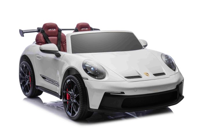 Elektrické autíčko Porsche 911GT3 24V s pohonom 4x4, Biele, Dvojmiestne sedadlo, 2,4 GHz diaľkové ovládanie, USB/AUX Vstup, 200W motory, Odpruženie, Lítiová batéria, LED svetlá vpredu aj vzadu, ORIGINÁL licencia – Obrázok 16