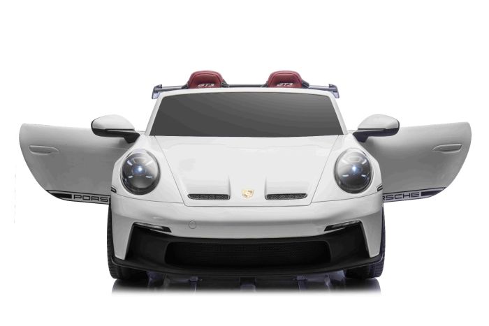 Elektrické autíčko Porsche 911GT3 24V s pohonom 4x4, Biele, Dvojmiestne sedadlo, 2,4 GHz diaľkové ovládanie, USB/AUX Vstup, 200W motory, Odpruženie, Lítiová batéria, LED svetlá vpredu aj vzadu, ORIGINÁL licencia – Obrázok 15
