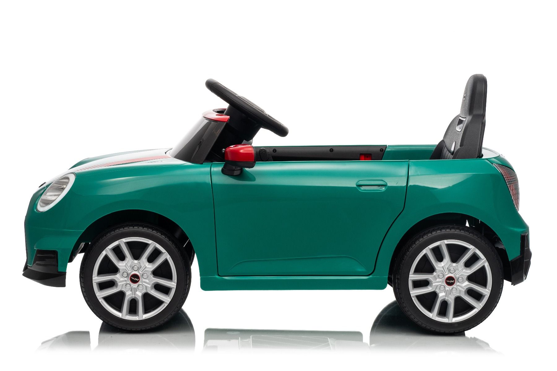 Elektrické autíčko BMW Mini Cooper 12V, zelené, USB Vstup s Bluetooth pripojením na MP3 Prehrávači, 2,4 GHz diaľkové ovládanie, 2 x 25W Motor, Lítiová batéria, LED svetlá, ORIGINAL licencia (Kópia) – Obrázok 38