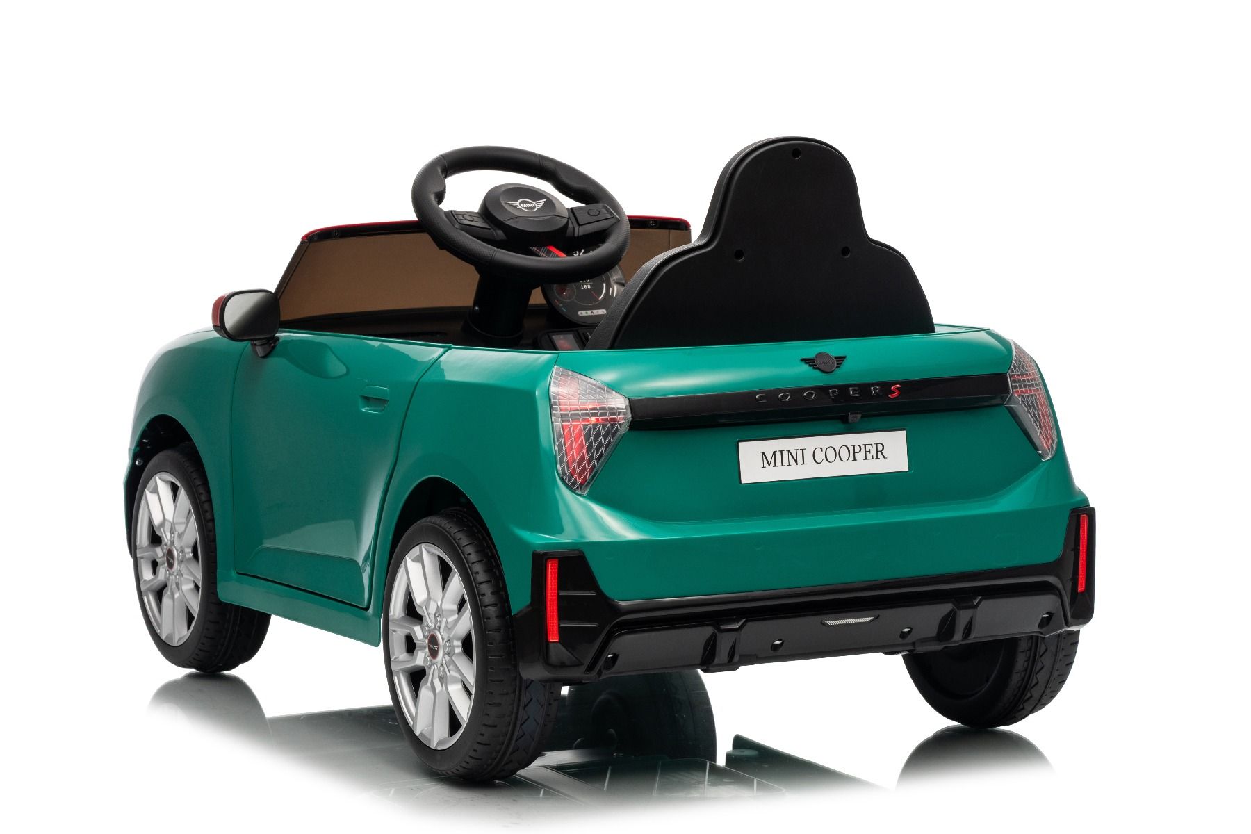 Elektrické autíčko BMW Mini Cooper 12V, zelené, USB Vstup s Bluetooth pripojením na MP3 Prehrávači, 2,4 GHz diaľkové ovládanie, 2 x 25W Motor, Lítiová batéria, LED svetlá, ORIGINAL licencia (Kópia) – Obrázok 35