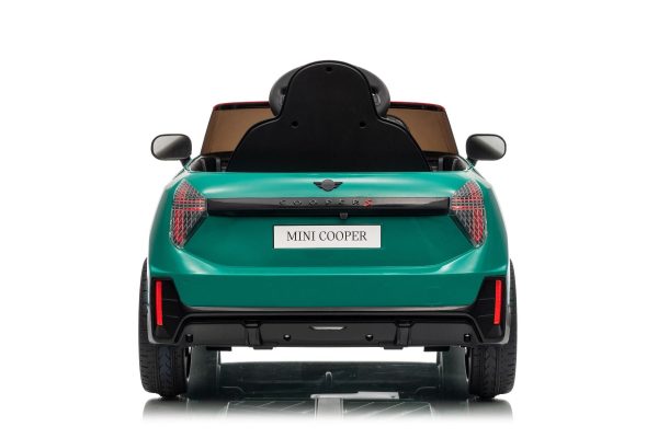 Elektrické autíčko BMW Mini Cooper 12V, zelené, USB Vstup s Bluetooth pripojením na MP3 Prehrávači, 2,4 GHz diaľkové ovládanie, 2 x 25W Motor, Lítiová batéria, LED svetlá, ORIGINAL licencia (Kópia) – Obrázok 34