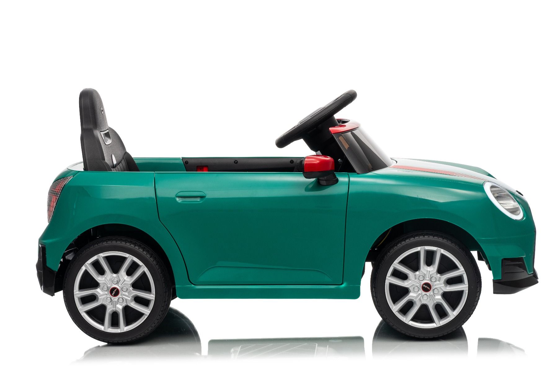 Elektrické autíčko BMW Mini Cooper 12V, zelené, USB Vstup s Bluetooth pripojením na MP3 Prehrávači, 2,4 GHz diaľkové ovládanie, 2 x 25W Motor, Lítiová batéria, LED svetlá, ORIGINAL licencia (Kópia) – Obrázok 31