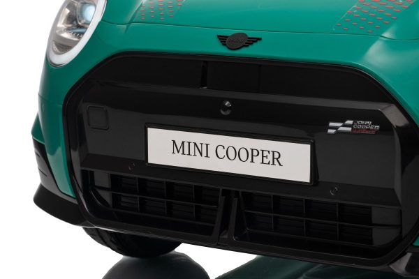 Elektrické autíčko BMW Mini Cooper 12V, zelené, USB Vstup s Bluetooth pripojením na MP3 Prehrávači, 2,4 GHz diaľkové ovládanie, 2 x 25W Motor, Lítiová batéria, LED svetlá, ORIGINAL licencia (Kópia) – Obrázok 19