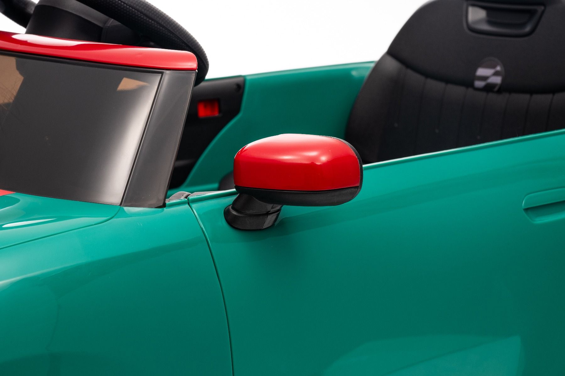 Elektrické autíčko BMW Mini Cooper 12V, zelené, USB Vstup s Bluetooth pripojením na MP3 Prehrávači, 2,4 GHz diaľkové ovládanie, 2 x 25W Motor, Lítiová batéria, LED svetlá, ORIGINAL licencia (Kópia) – Obrázok 17