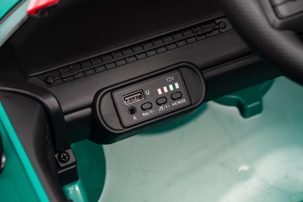 Elektrické autíčko BMW Mini Cooper 12V, zelené, USB Vstup s Bluetooth pripojením na MP3 Prehrávači, 2,4 GHz diaľkové ovládanie, 2 x 25W Motor, Lítiová batéria, LED svetlá, ORIGINAL licencia (Kópia) – Obrázok 12