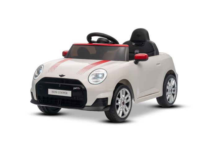 Elektrické autíčko BMW Mini Cooper 12V, biele, USB Vstup s Bluetooth pripojením na MP3 Prehrávači, 2,4 GHz diaľkové ovládanie, 2 x 25W Motor, Lítiová batéria, LED svetlá, ORIGINAL licencia – Obrázok 21