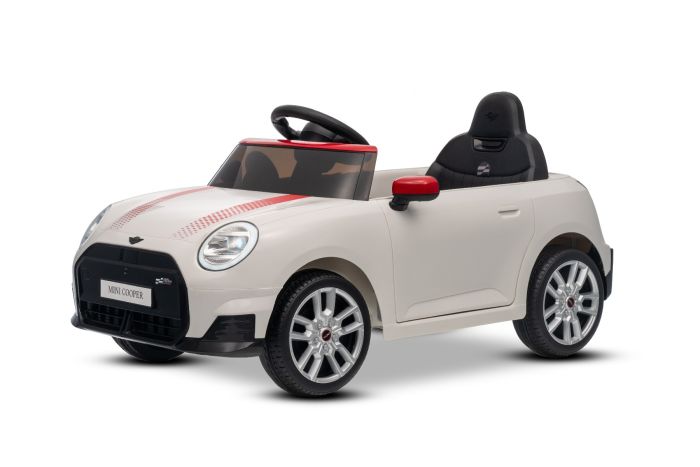 Elektrické autíčko BMW Mini Cooper 12V, biele, USB Vstup s Bluetooth pripojením na MP3 Prehrávači, 2,4 GHz diaľkové ovládanie, 2 x 25W Motor, Lítiová batéria, LED svetlá, ORIGINAL licencia – Obrázok 20