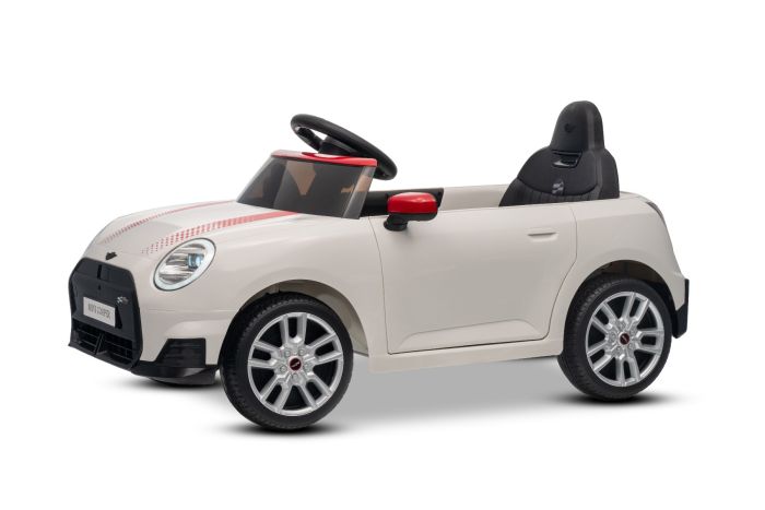 Elektrické autíčko BMW Mini Cooper 12V, biele, USB Vstup s Bluetooth pripojením na MP3 Prehrávači, 2,4 GHz diaľkové ovládanie, 2 x 25W Motor, Lítiová batéria, LED svetlá, ORIGINAL licencia – Obrázok 19