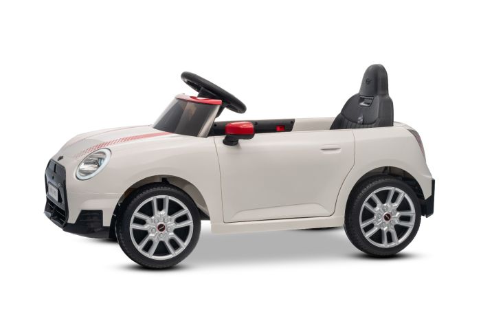 Elektrické autíčko BMW Mini Cooper 12V, biele, USB Vstup s Bluetooth pripojením na MP3 Prehrávači, 2,4 GHz diaľkové ovládanie, 2 x 25W Motor, Lítiová batéria, LED svetlá, ORIGINAL licencia – Obrázok 18