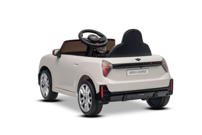 Elektrické autíčko BMW Mini Cooper 12V, biele, USB Vstup s Bluetooth pripojením na MP3 Prehrávači, 2,4 GHz diaľkové ovládanie, 2 x 25W Motor, Lítiová batéria, LED svetlá, ORIGINAL licencia – Obrázok 13