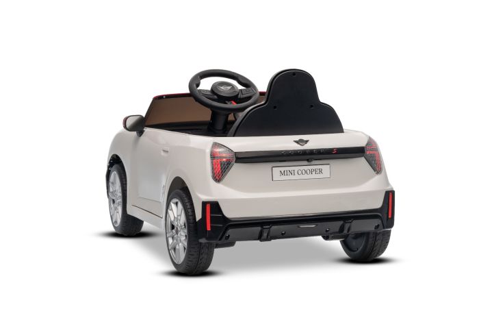 Elektrické autíčko BMW Mini Cooper 12V, biele, USB Vstup s Bluetooth pripojením na MP3 Prehrávači, 2,4 GHz diaľkové ovládanie, 2 x 25W Motor, Lítiová batéria, LED svetlá, ORIGINAL licencia – Obrázok 12