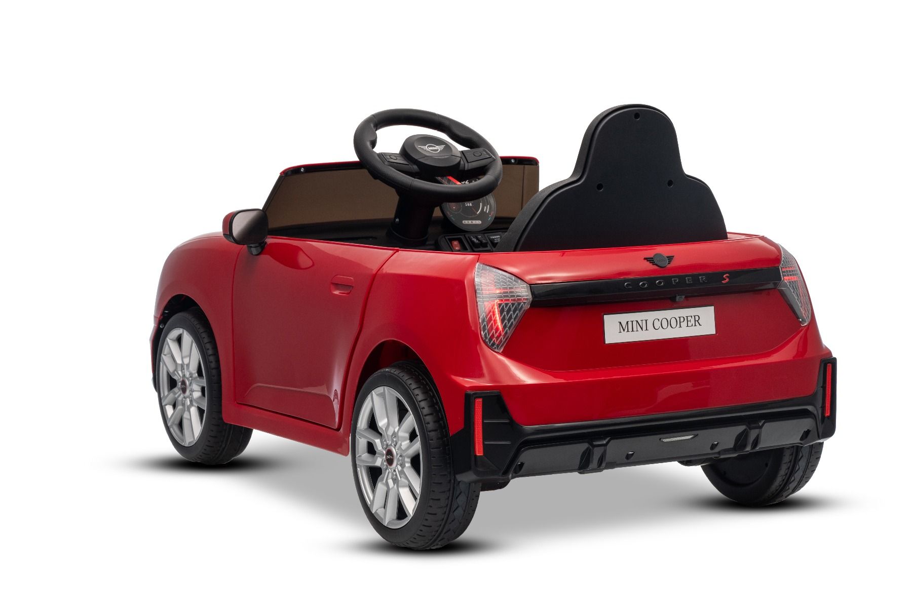 Elektrické autíčko BMW Mini Cooper 12V, červené, USB Vstup s Bluetooth pripojením na MP3 Prehrávači, 2,4 GHz diaľkové ovládanie, 2 x 25W Motor, Lítiová batéria, LED svetlá, ORIGINAL licencia – Obrázok 8