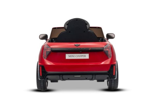 Elektrické autíčko BMW Mini Cooper 12V, červené, USB Vstup s Bluetooth pripojením na MP3 Prehrávači, 2,4 GHz diaľkové ovládanie, 2 x 25W Motor, Lítiová batéria, LED svetlá, ORIGINAL licencia – Obrázok 7