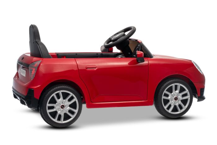 Elektrické autíčko BMW Mini Cooper 12V, červené, USB Vstup s Bluetooth pripojením na MP3 Prehrávači, 2,4 GHz diaľkové ovládanie, 2 x 25W Motor, Lítiová batéria, LED svetlá, ORIGINAL licencia – Obrázok 3