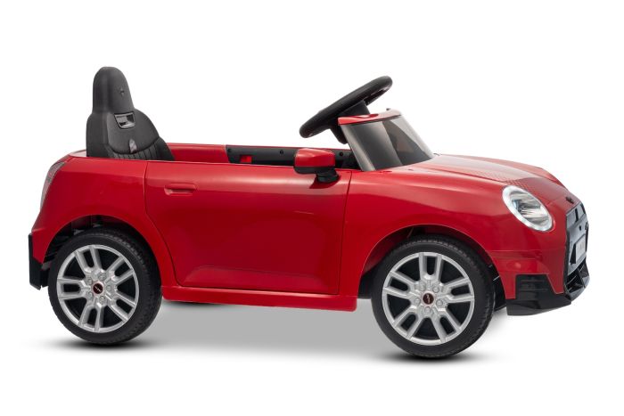 Elektrické autíčko BMW Mini Cooper 12V, červené, USB Vstup s Bluetooth pripojením na MP3 Prehrávači, 2,4 GHz diaľkové ovládanie, 2 x 25W Motor, Lítiová batéria, LED svetlá, ORIGINAL licencia – Obrázok 2