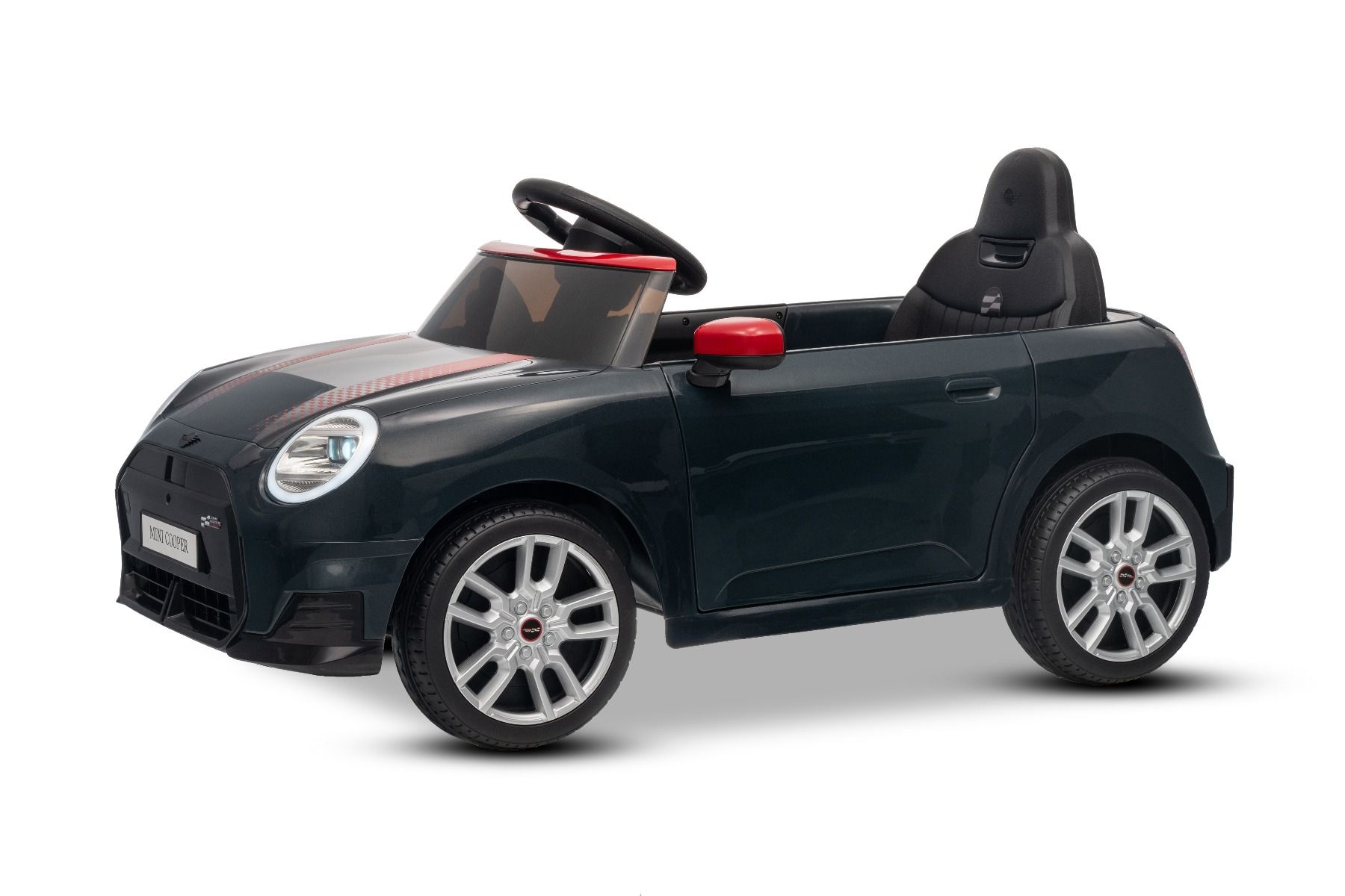 Elektrické autíčko BMW Mini Cooper 12V, čierne, USB Vstup s Bluetooth pripojením na MP3 Prehrávači, 2,4 GHz diaľkové ovládanie, 2 x 25W Motor, Lítiová batéria, LED svetlá, ORIGINAL licencia – Obrázok 25