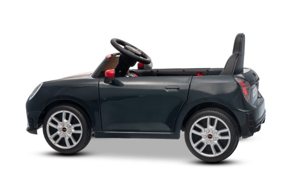 Elektrické autíčko BMW Mini Cooper 12V, čierne, USB Vstup s Bluetooth pripojením na MP3 Prehrávači, 2,4 GHz diaľkové ovládanie, 2 x 25W Motor, Lítiová batéria, LED svetlá, ORIGINAL licencia – Obrázok 24