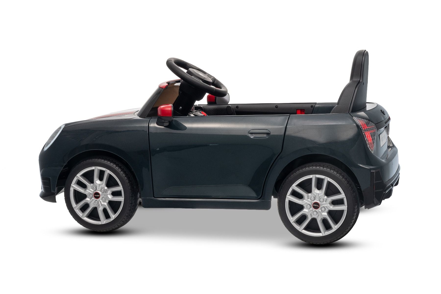 Elektrické autíčko BMW Mini Cooper 12V, čierne, USB Vstup s Bluetooth pripojením na MP3 Prehrávači, 2,4 GHz diaľkové ovládanie, 2 x 25W Motor, Lítiová batéria, LED svetlá, ORIGINAL licencia – Obrázok 24