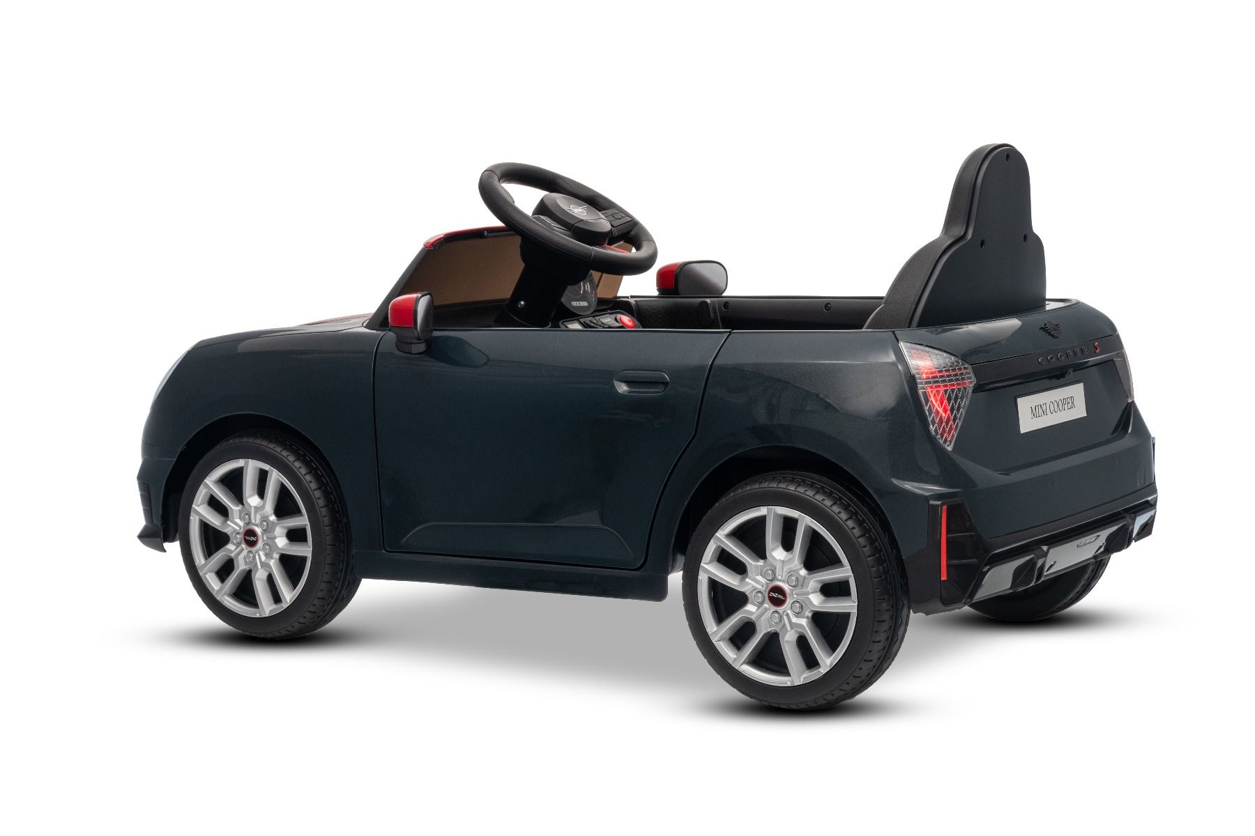 Elektrické autíčko BMW Mini Cooper 12V, čierne, USB Vstup s Bluetooth pripojením na MP3 Prehrávači, 2,4 GHz diaľkové ovládanie, 2 x 25W Motor, Lítiová batéria, LED svetlá, ORIGINAL licencia – Obrázok 23