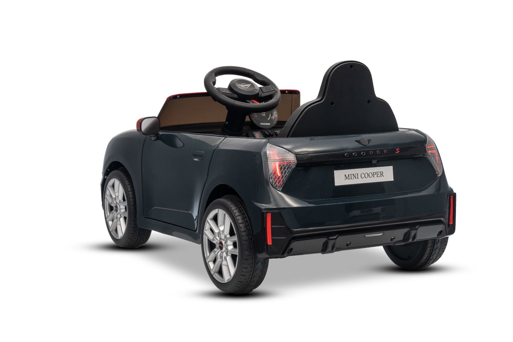Elektrické autíčko BMW Mini Cooper 12V, čierne, USB Vstup s Bluetooth pripojením na MP3 Prehrávači, 2,4 GHz diaľkové ovládanie, 2 x 25W Motor, Lítiová batéria, LED svetlá, ORIGINAL licencia – Obrázok 21