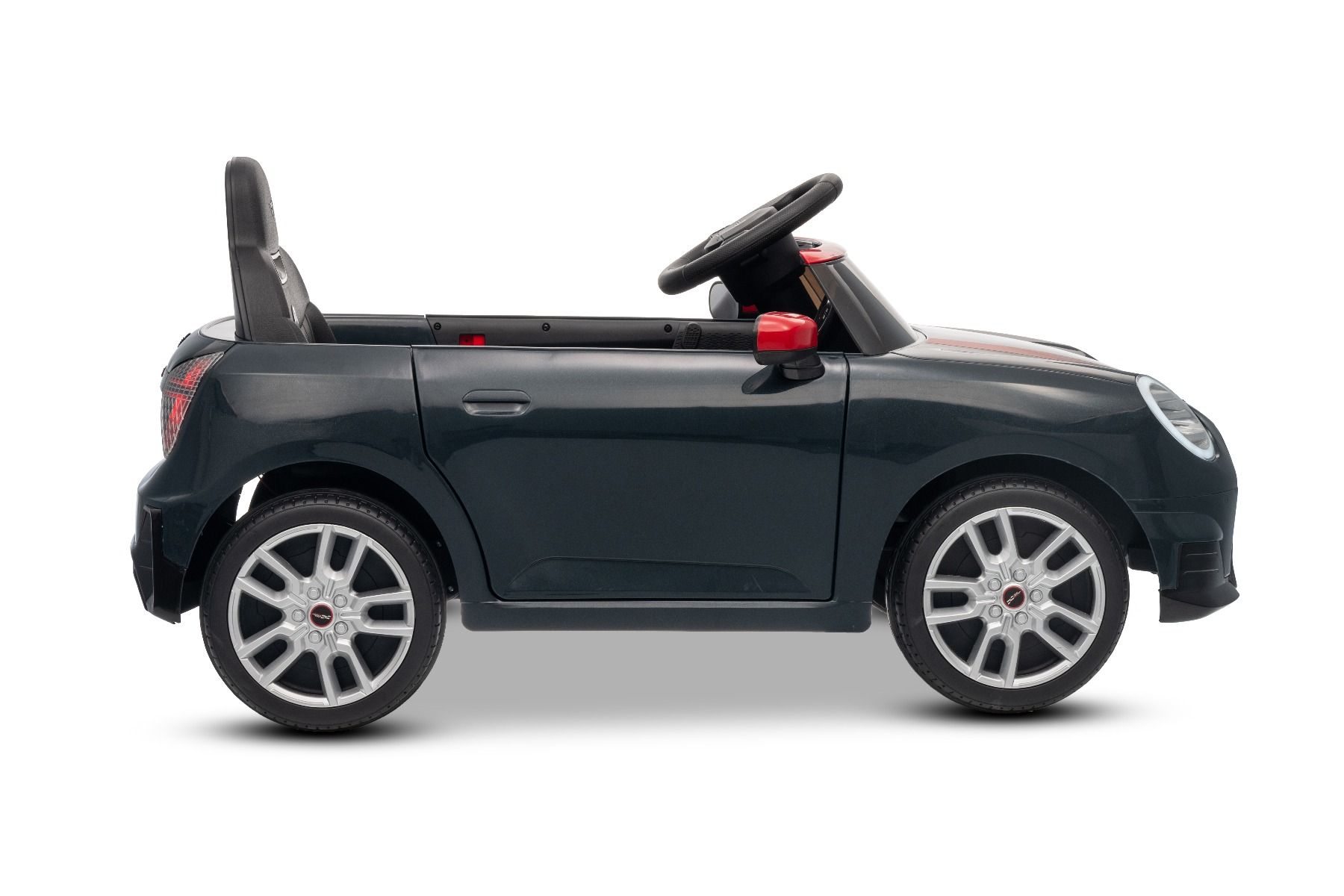 Elektrické autíčko BMW Mini Cooper 12V, čierne, USB Vstup s Bluetooth pripojením na MP3 Prehrávači, 2,4 GHz diaľkové ovládanie, 2 x 25W Motor, Lítiová batéria, LED svetlá, ORIGINAL licencia – Obrázok 16