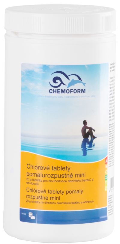 Tablety Chemoform 3601, 20 g, chlórové, pomalorozpustné, bal. 1 kg – Obrázok 3
