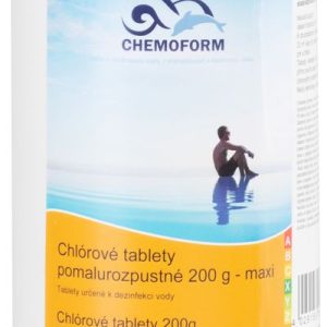 Tablety Chemoform 5601, 200 g, chlórové, pomalorozpustné, bal. 1 kg