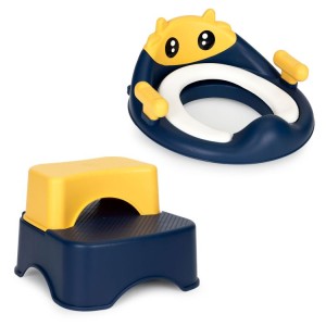 Detské sedadlo na toaletu ECOTOYS so schodíkmi a plošinou