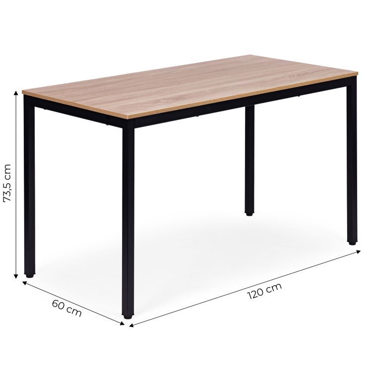 Kuchynský jedálenský stôl pre 4-5 osôb, počítačový stôl 120x60 cm, ModernHome – Obrázok 2