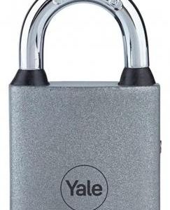 Zámok Yale Y111S/50/125/1, visiaci, železný, strieborný, 50 mm, 3 kľúče
