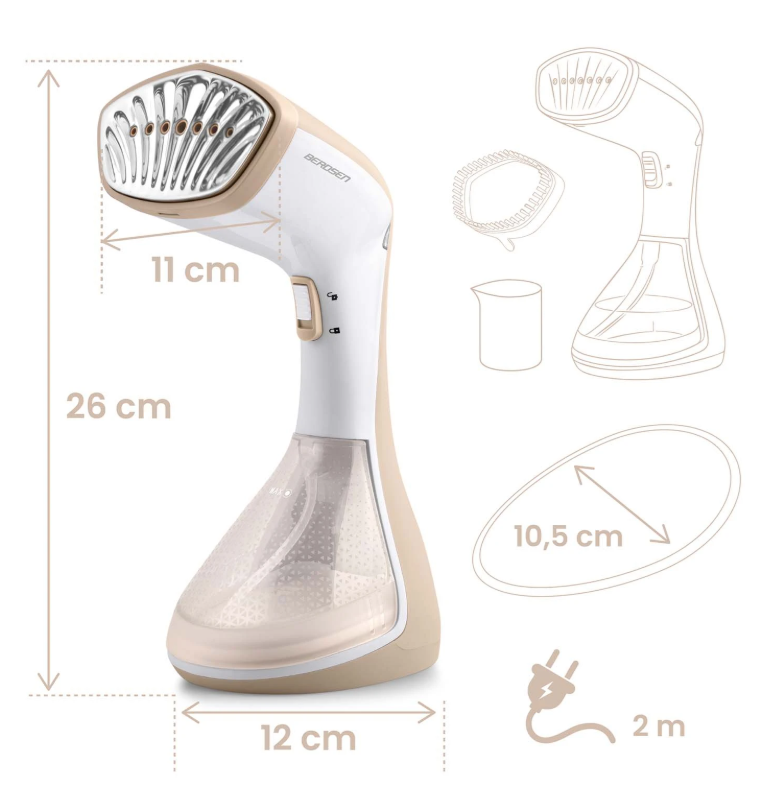 Naparovač odevov Berdsen BD-311 s výkonom 1600 W – Obrázok 3