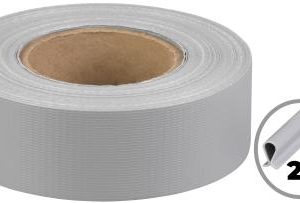 Páska Strend Pro EUROSTANDARD, 47,5 mm, L-35 m, tieniaca, sivá, krycia, na plotové panely, s 20 klipsami, 450 g/m2, PVC, RAL7040