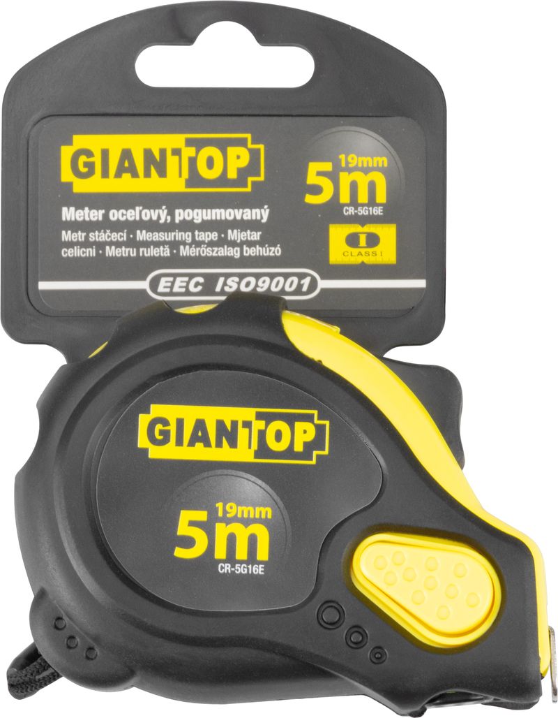 Meter GIANT CR-G16 CE 5 m, zvinovací, pogumovaný – Obrázok 2