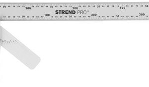 Uholník FSC-08 400 mm, Alu. s uhlomerom