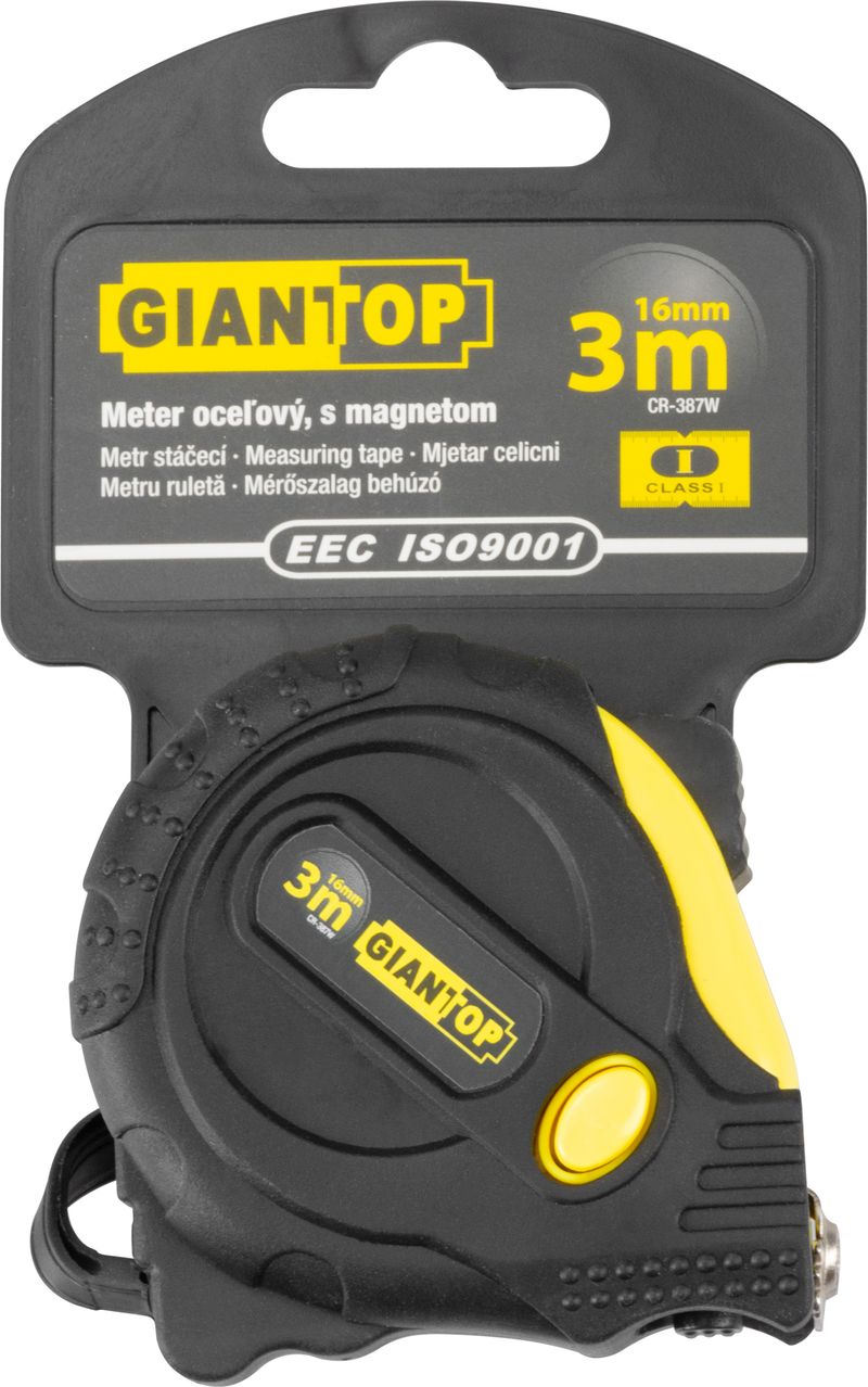 Meter GIANT CR-87 CE, 3 m, 16 mm, zvinovací, magnetic – Obrázok 2
