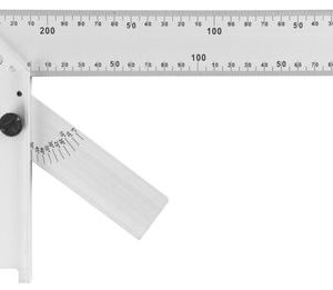 Uholník DY-5030 • 250 mm, Alu, s uhlomerom