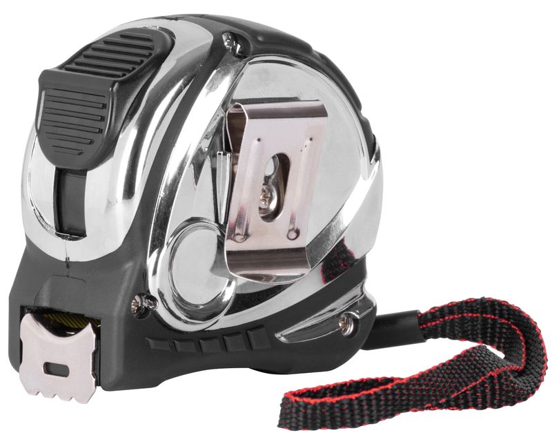 Meter GIANT CR-G44, 5 m, 25 mm, zvinovací, Chrome/Nylon – Obrázok 2