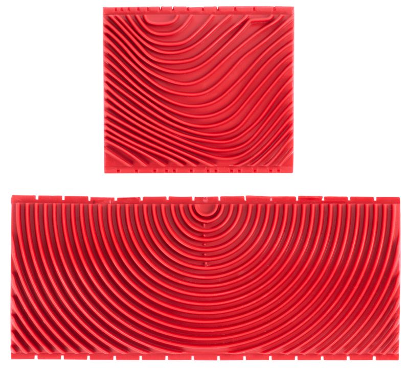 Sada textúrovacia Euroll, Woodgrain, fladrovacia kolíska, vzor drevo – Obrázok 2