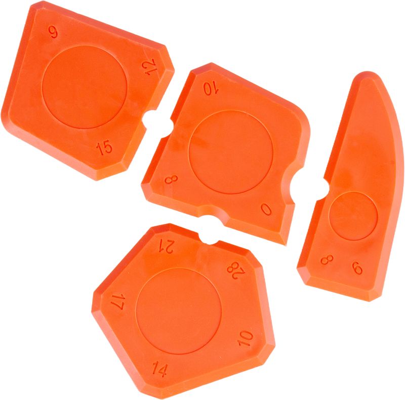 Sada stierok Strend Pro, na silikón a tmel, 4 ks – Obrázok 2