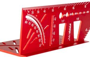 Uholník Strend Pro Premium, stolársky, ALU pokosový, 150 mm, 30°-45°-60°-90°
