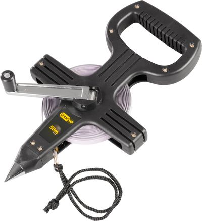 Pásmo GIANT CR-J01 50 m, špic, meracie, oceľové – Obrázok 4