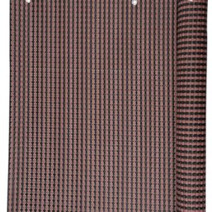 Zástena Polyratan 77 0,9x3 m, UV, 800 g/m2, hnedá-čierna, tieniaca na balkón, s okami